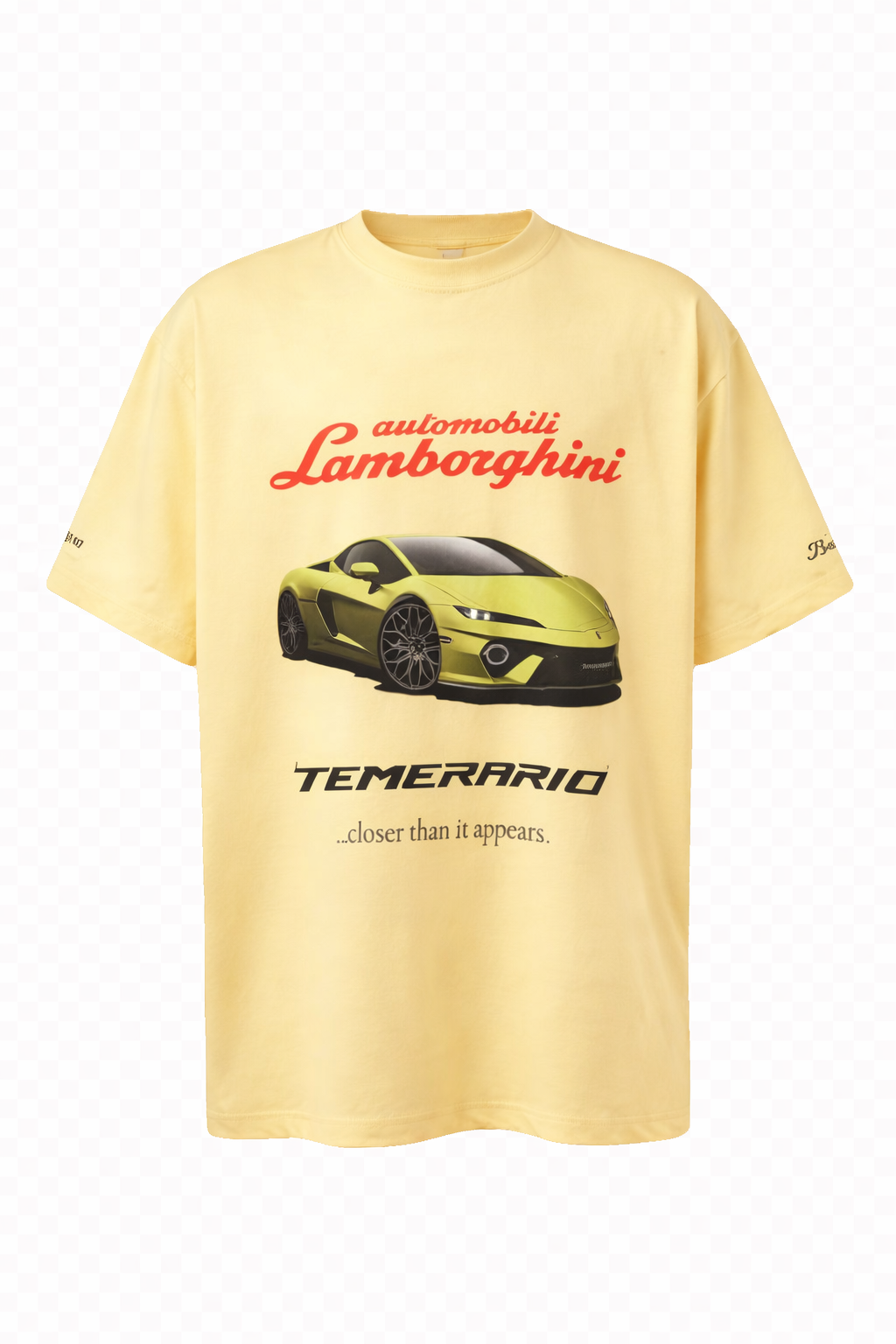 Balenciaga Yellow X Automobili Lamborghini Cotton Jersey T-Shirt